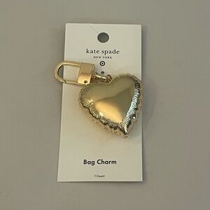 Kate Spade x Target Mylar Balloon Heart Bag Charm Keychain